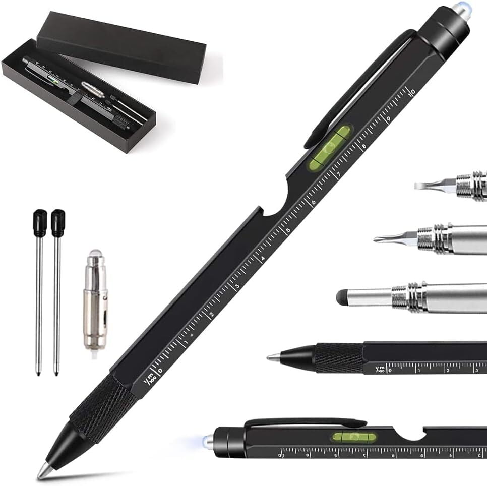 Pluma Bolígrafo Multifuncional, Bolígrafo 9 en 1