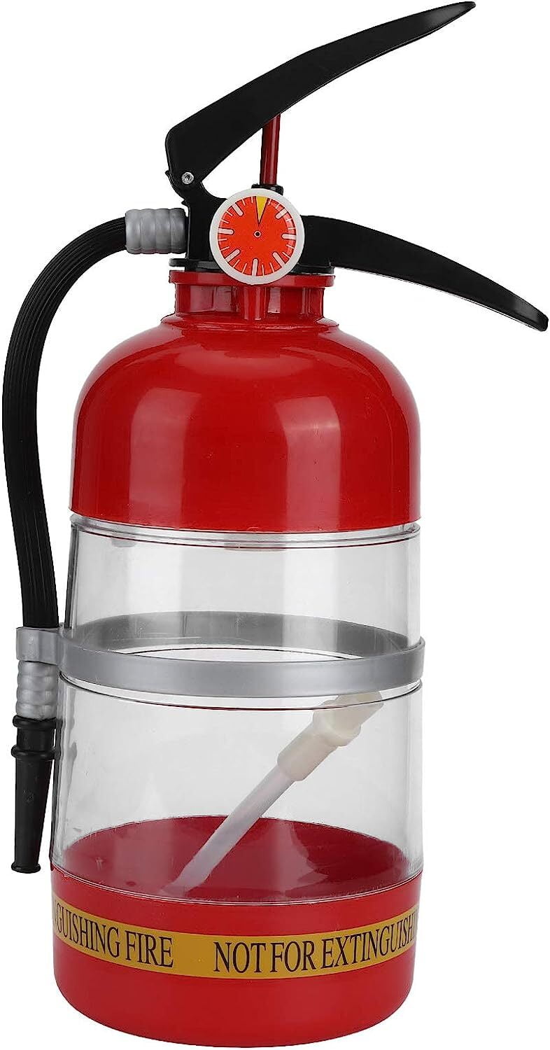 Dispensador de licor delicado con forma de extintor de incendios de 2 litros