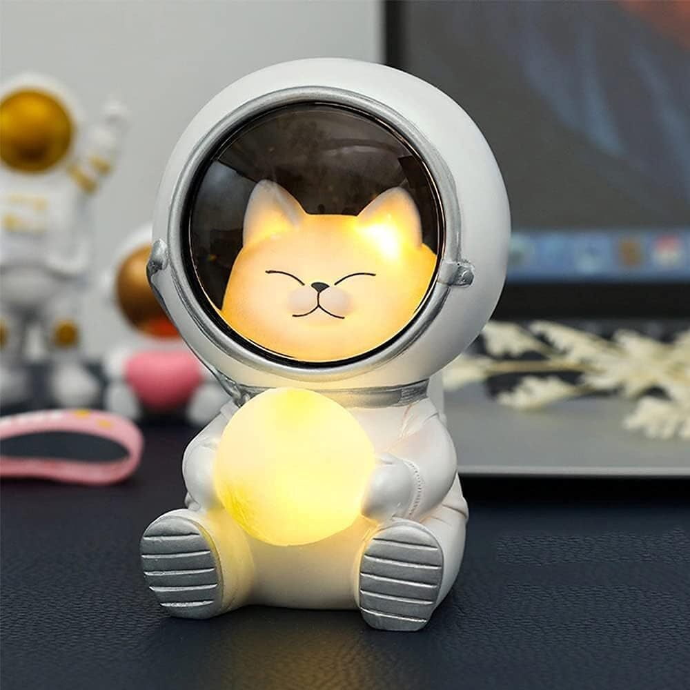 Luz de noche de astronauta lindo astronauta mascota regalo hogar lámpara decorativa