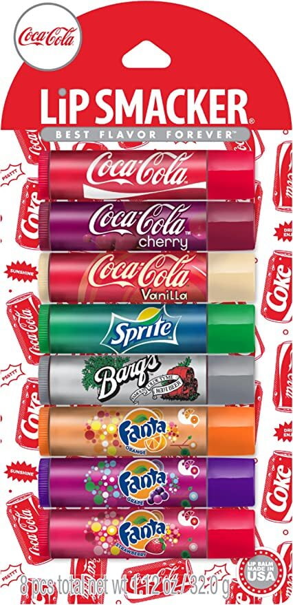 Brillo labial, 8 unidades, Coca Cola