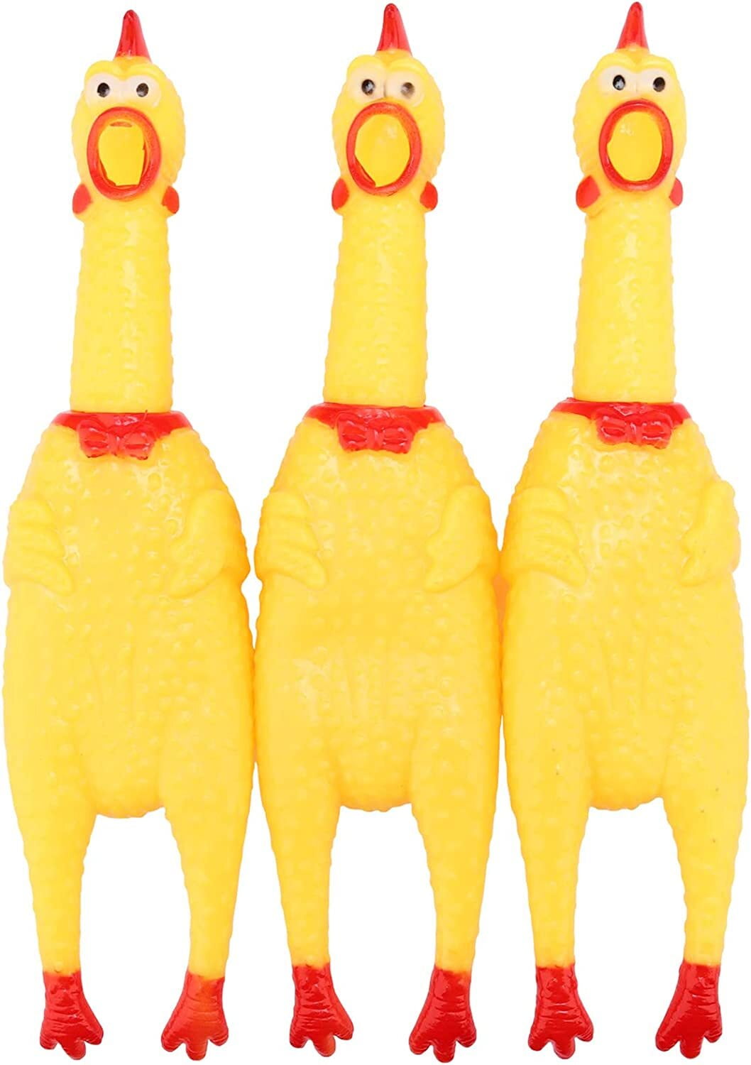 Pollo gritante de Goma, Color Amarillo, Juguete de Pollo