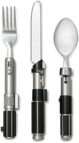 Star Wars 3 espada láser conjunto cubiertos