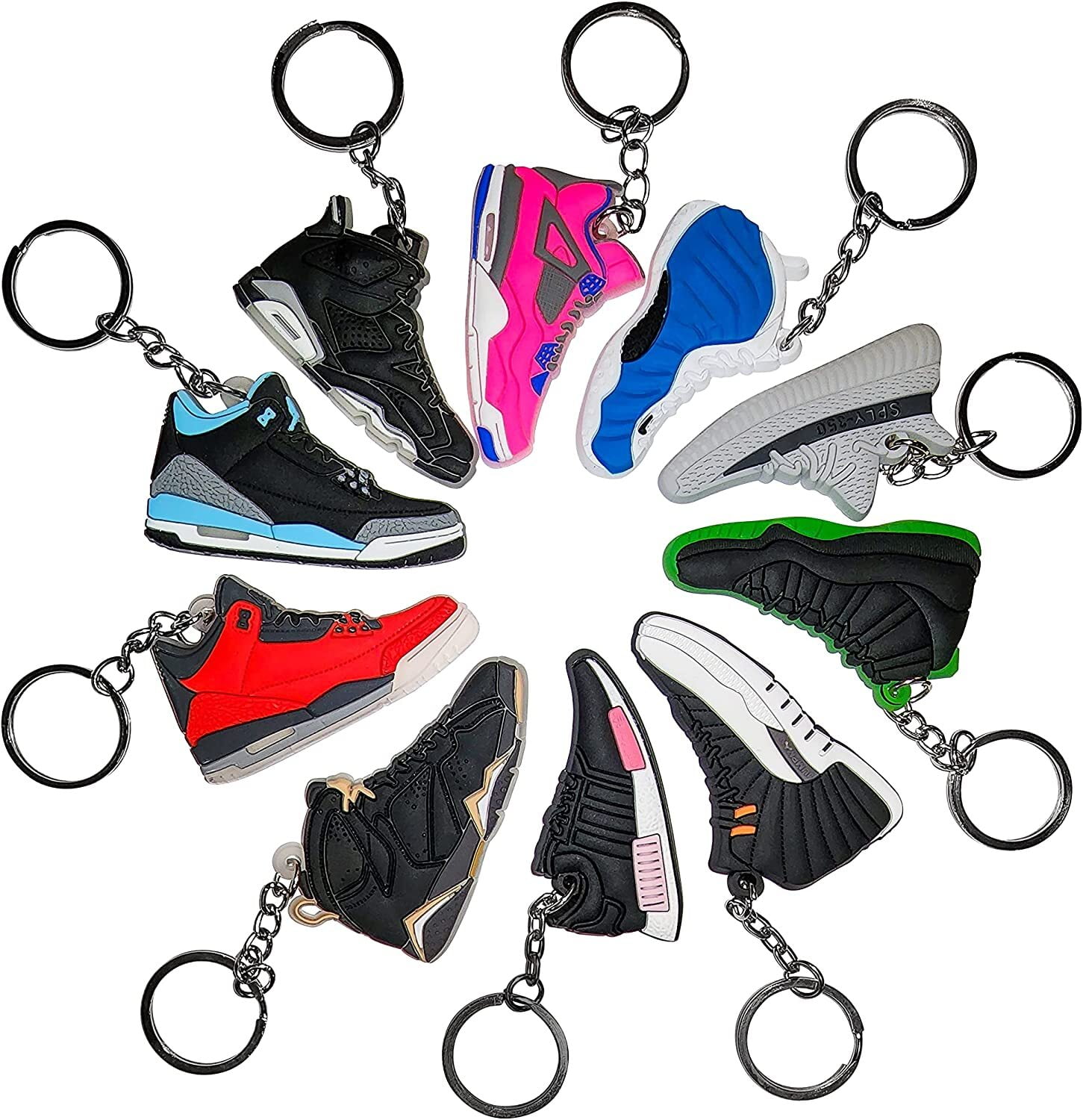 Paquete de 10 llaveros para zapatos