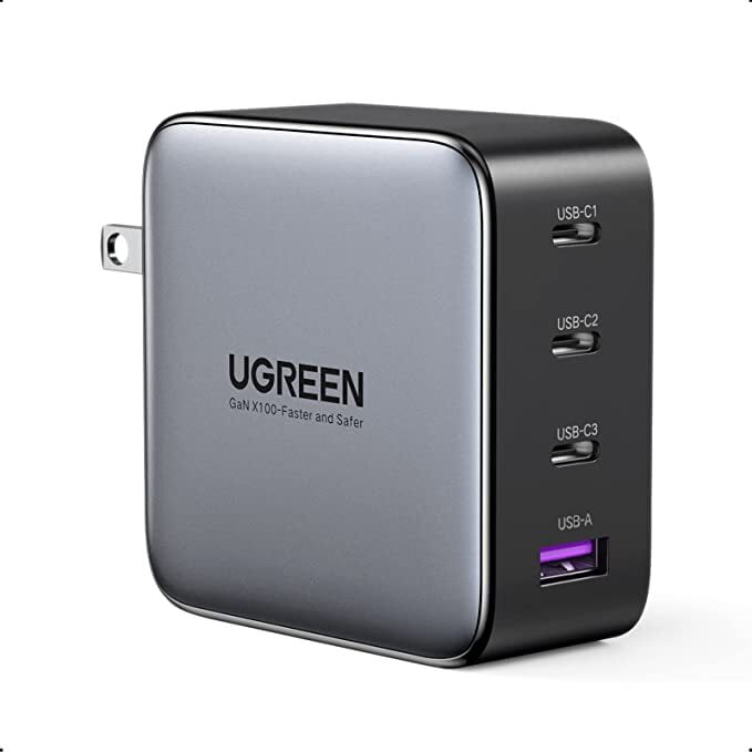 UGREEN Nexode 100W Cargador USB C GAN con 4 Puertos Cargador Tipo C
